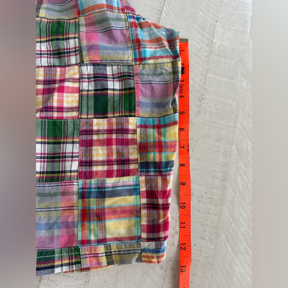 Vintage Aerie Women’s Boho Colorful Patchwork Plaid button fly Shorts Sz Small - Picture 7 of 9